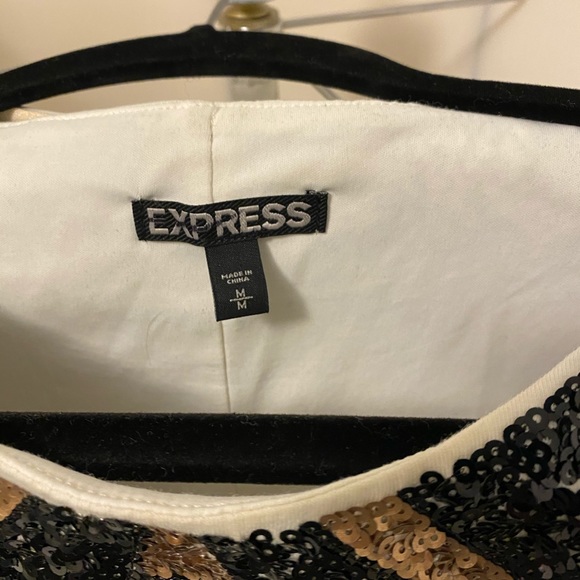 Express BN /out tags sequin deco dress size med - Picture 3 of 4